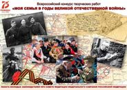 Всероссийский конкурс «Творческая работа «Моя семья в Великой Отечественной войне 1941-1945 гг.»